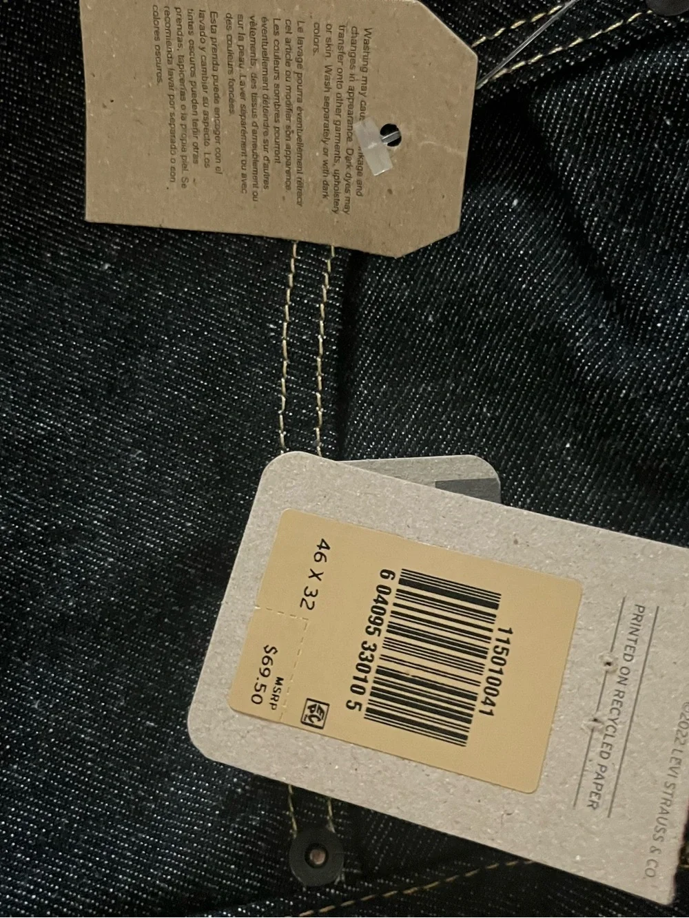 Mens Levi’s-Straight-Leg Jeans - Picture 3 of 5